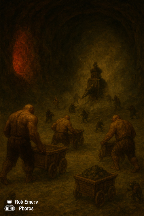 Finally, in the heart of the mine